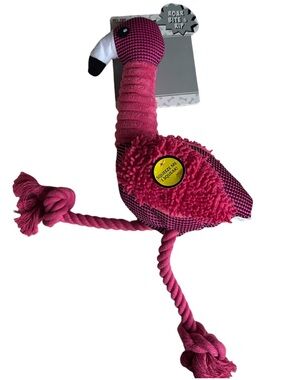 Large Interactive Flamingo Dog Toy